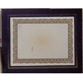 Leatherette Certificate Frame